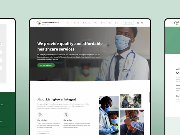 Cover image for Integrated Healthcare Medical Services & Store Website.