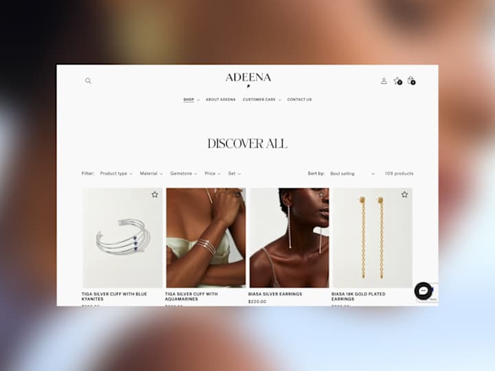 Cover image for 
      Adeena Jewelry | Store made in Shopify 
