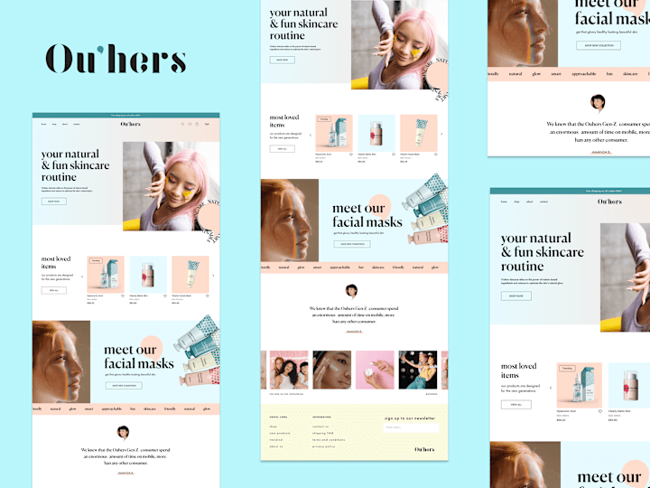 Cover image for Ouhers - Web design eCommerce