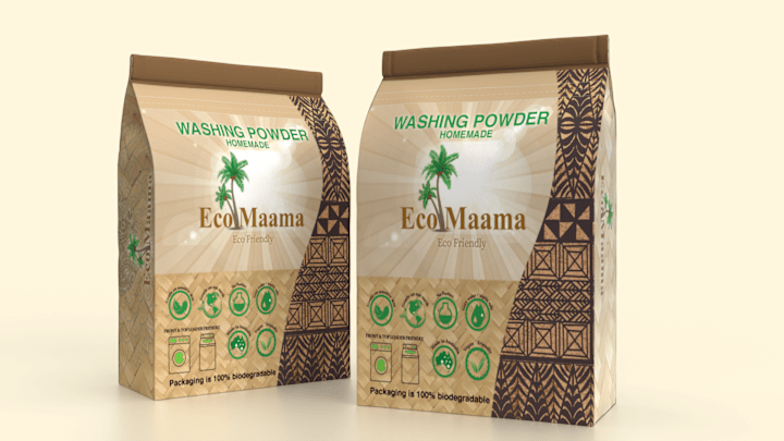 Cover image for Eco Friendly washing powder package design