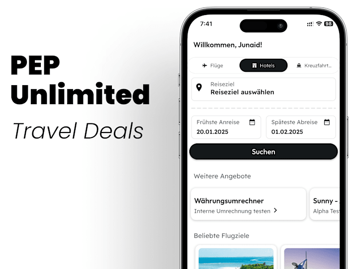 Cover image for PEP Unlimited - Travel App