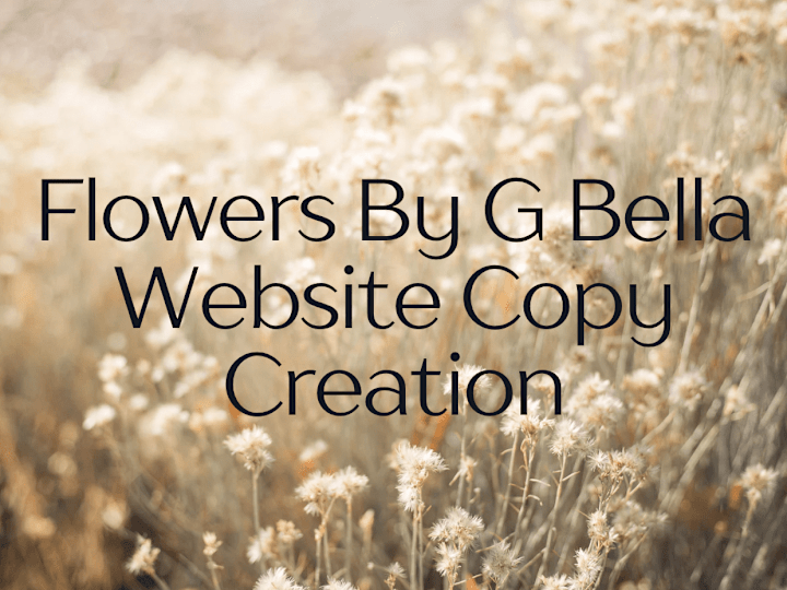 Cover image for Website Copy Creation