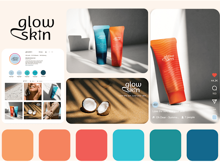 Cover image for Sunscreen Packaging and Logo Design 