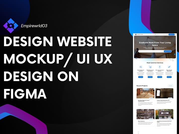 Cover image for UI/UX Design, Figma prototype, Figma design, Figma website