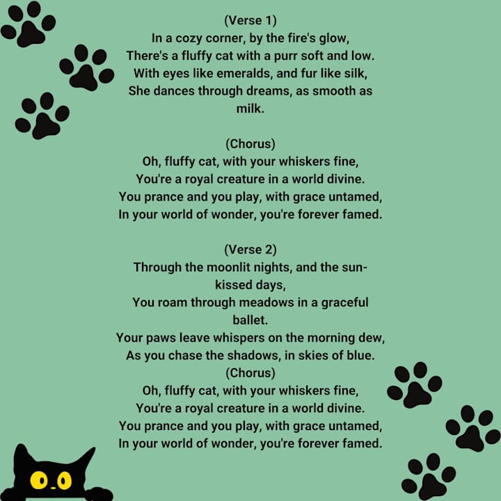 Cover image for The Fluffy Cat- Lyrics