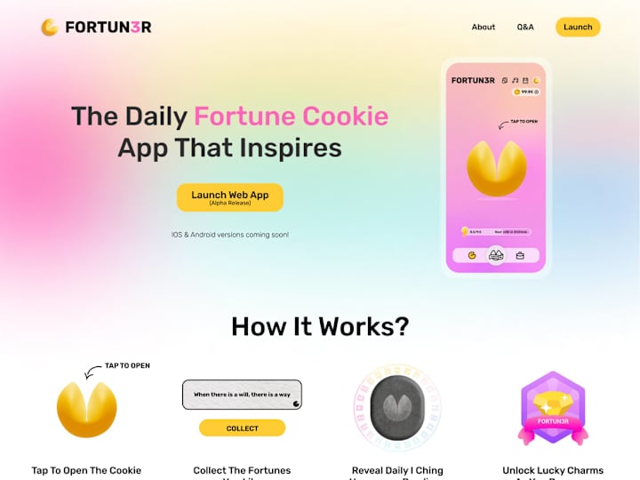 Cover image for Fortun3r - Webflow Development Project