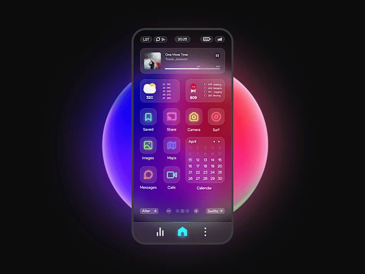 Cover image for Futuristic Phone Interface