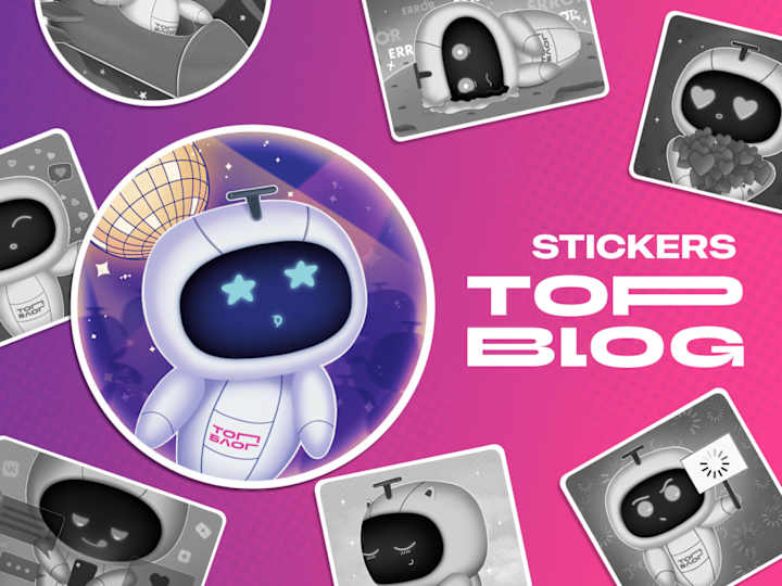 Cover image for Stickers with Robot