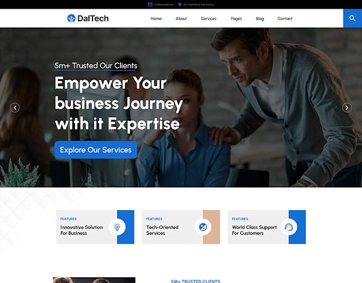 Cover image for IT COMPANY WEB UI DESIGN