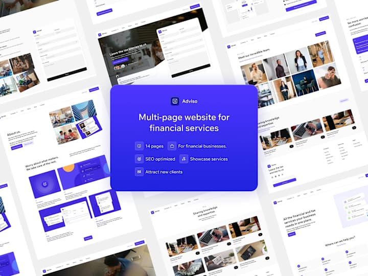 Cover image for Adviso - Financial services website