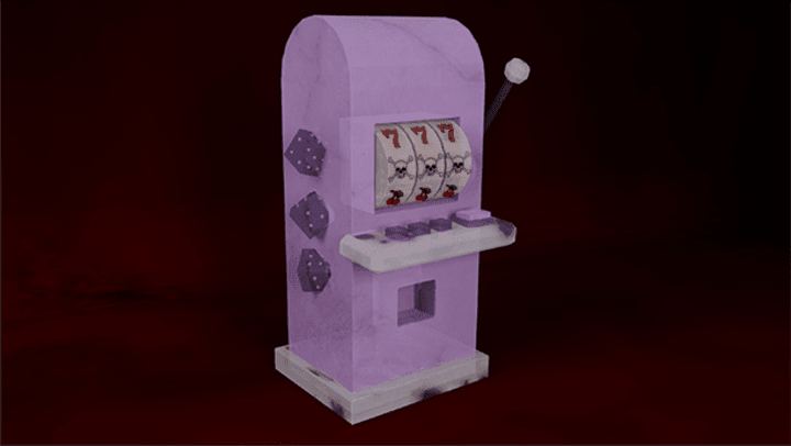 Cover image for Lilac Lady Slot Machine 3D Model