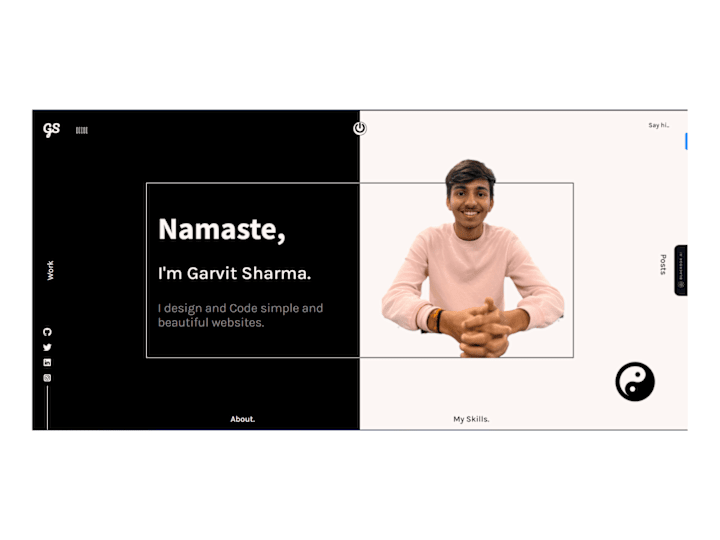 Cover image for Portfolio Website- GarvitSharma.me