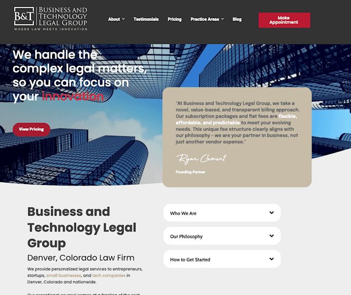 Cover image for Boosting B&T Legal's Online Presence in the Toughest Market