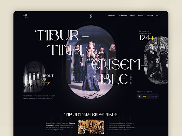 Cover image for Webdesign Concept – Gregory Choir