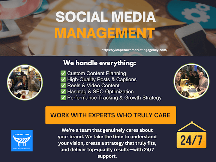 Cover image for 24/7 Social Media Strategy & Management