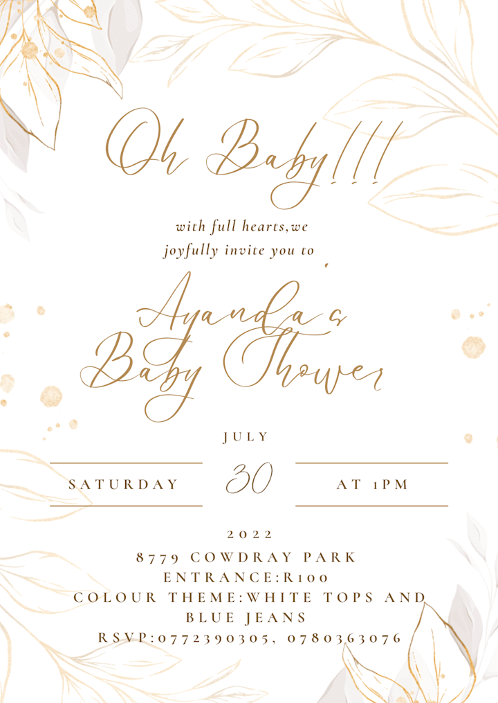 Cover image for Baby Shower Invites