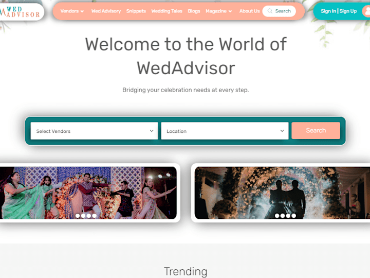 Cover image for Wedding Vendors Marketplace App