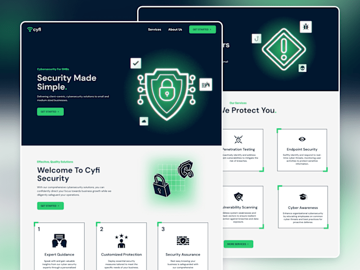 Cover image for CyFi - Web Design + Development For A Cybersecurity Startup