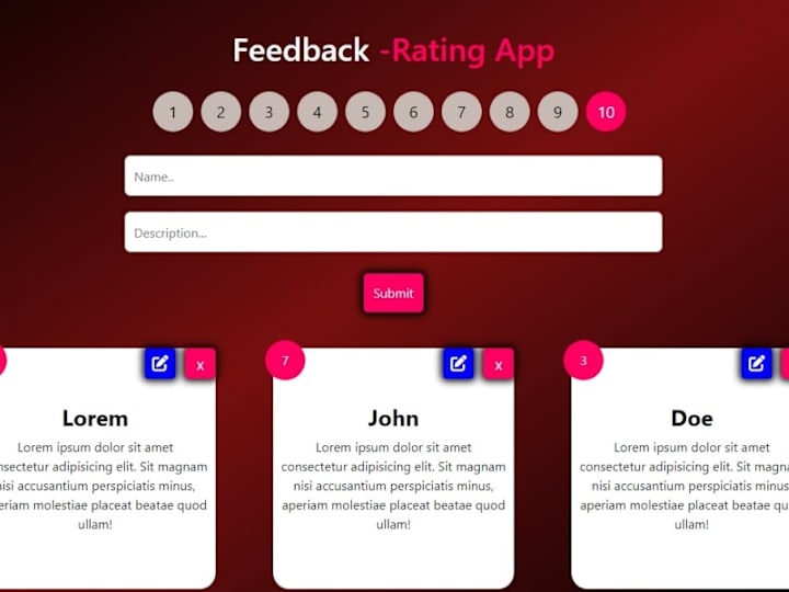 Cover image for Feedback -Rating App