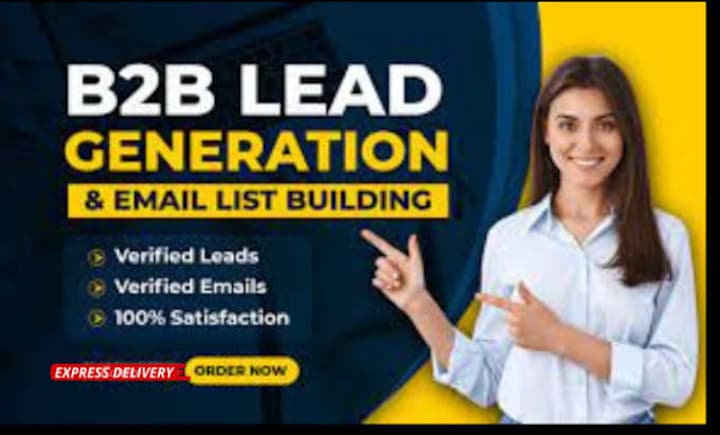 Cover image for Lead Generation Specialist:B2BLead,LinkedinLead,anyTargetedLead 