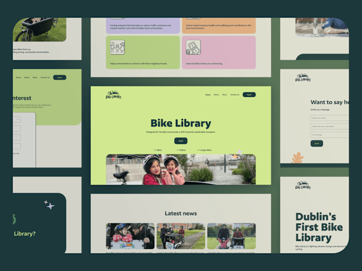 Cover image for Developed a website for Bike library on Webflow