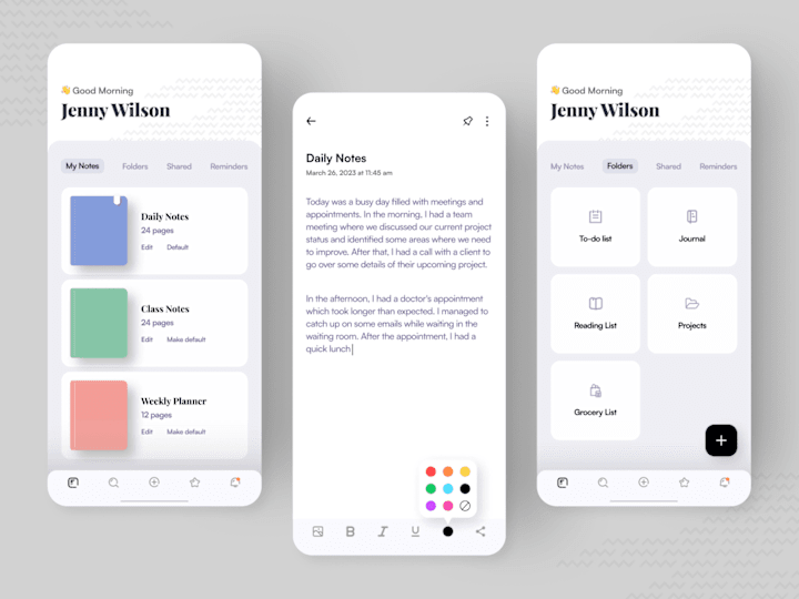 Cover image for Daily notes app