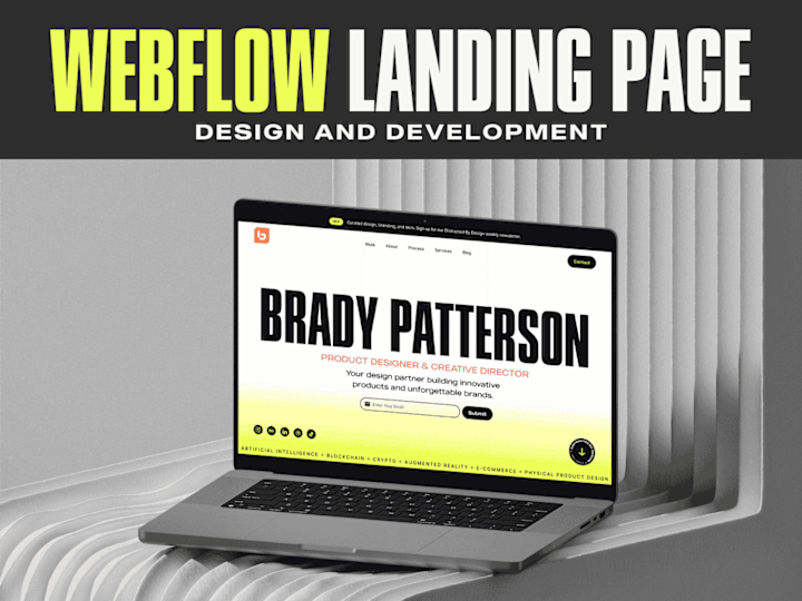 Cover image for Webflow Landing Page - Design & Development