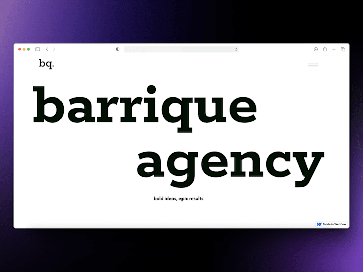 Cover image for Barrique Studio - Portfolio & Agency Website Template