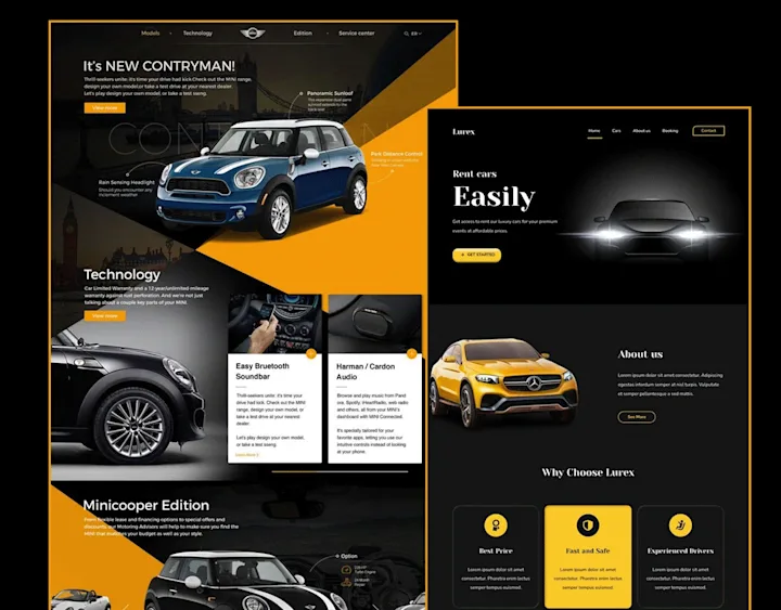 Cover image for Car detailing and Car sales website