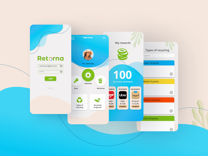 Cover image for [UX/UI/Brand] 🌱 Retorna Mobile App