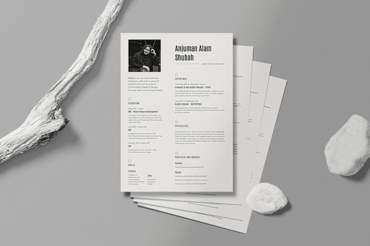 Cover image for Curriculum Vitae on Behance