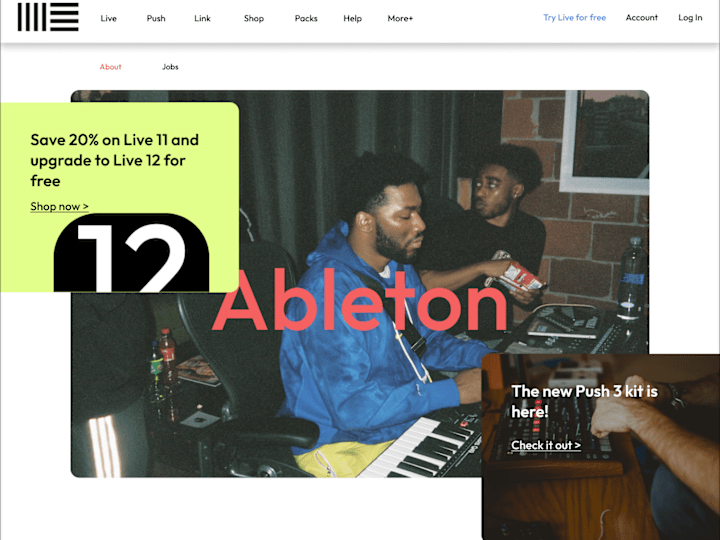 Cover image for Ableton - Landing Page 