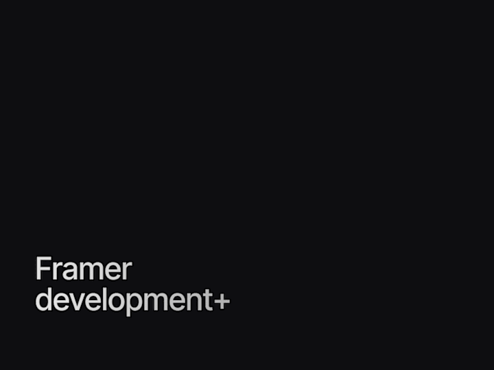 Cover image for Framer development