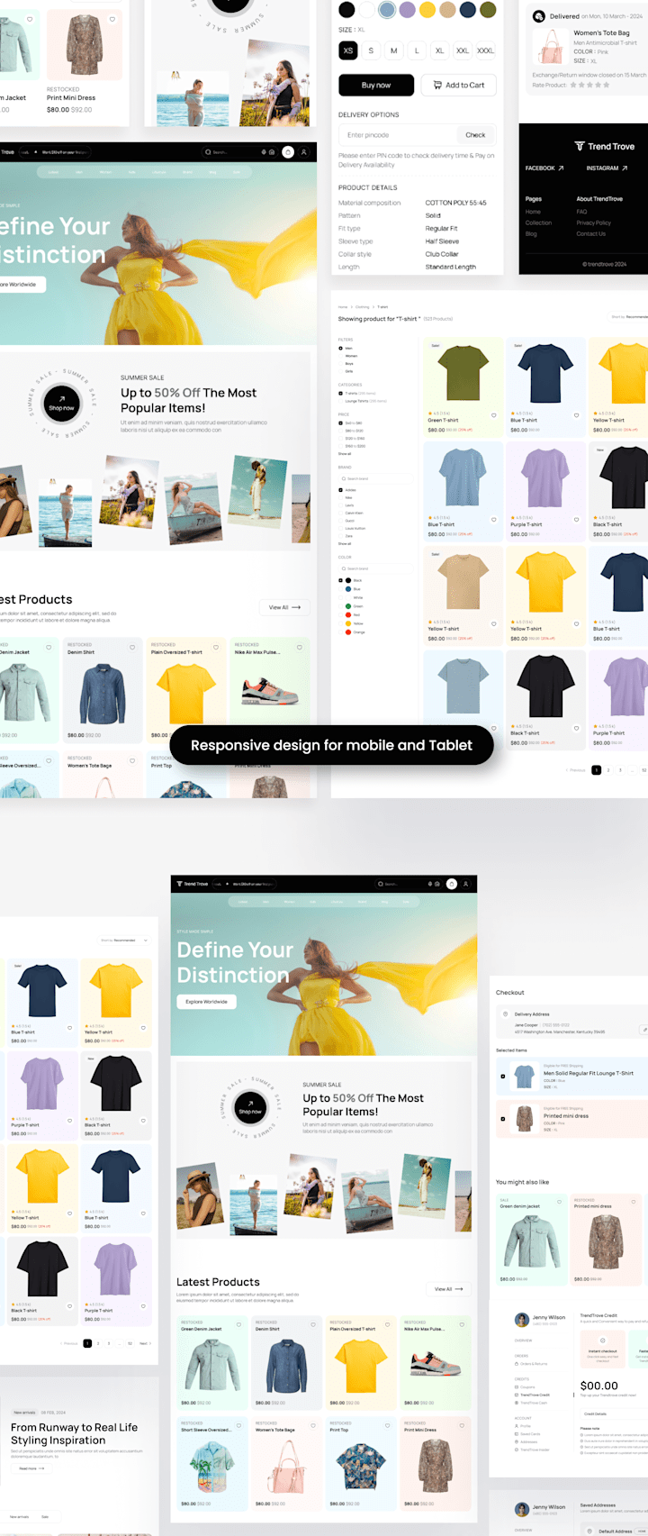 Cover image for Trendtrove: Fashion eCommerce Website UI Kit 