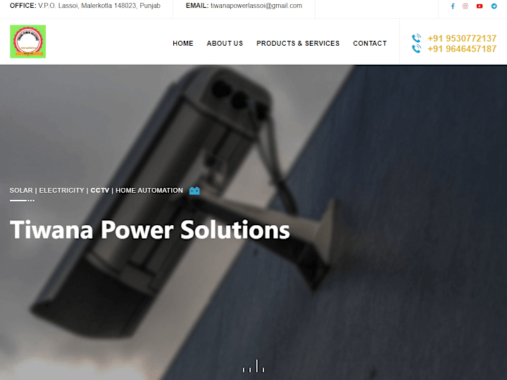 Cover image for Tiwana Power Solutions - Company's Website