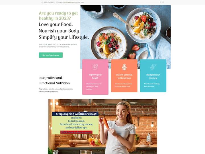 Cover image for Simple Health and Nutrition