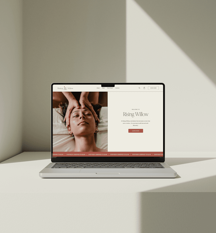 Cover image for Website Design for Skincare Studio