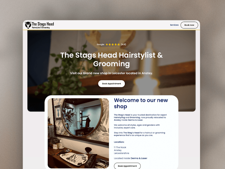 Cover image for Website Redesign for a Modern Barber Shop
