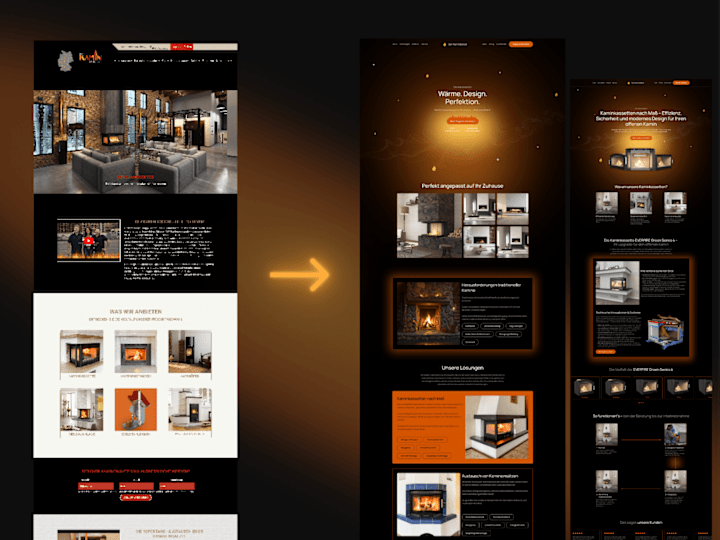 Cover image for Der Kamindoktor: Web Revitalization with Dark Mode Elegance