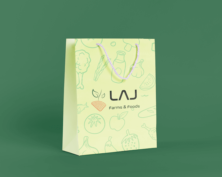 Cover image for LAJ Farms and Foods Logo design