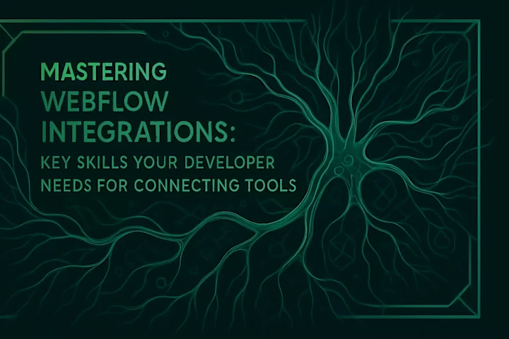 Cover image for Mastering Webflow Integrations: Key Skills Your Developer Needs for Connecting Tools