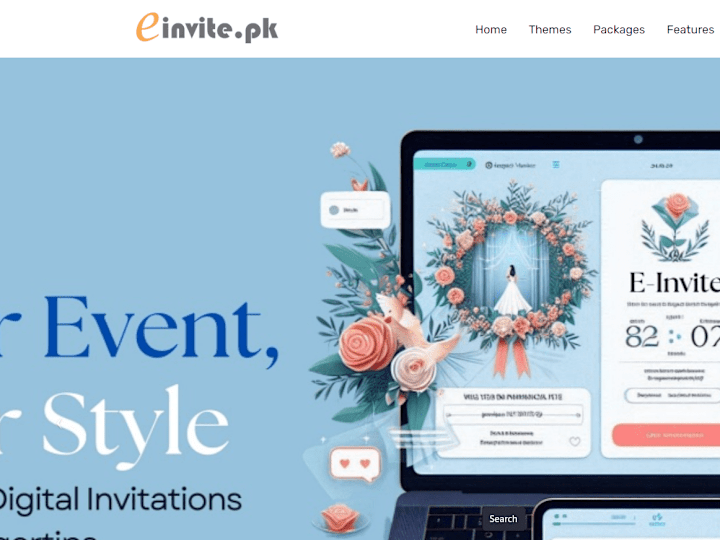 Cover image for einvite.pk | Digital Invitation Online Invitation RSVP Qr Code