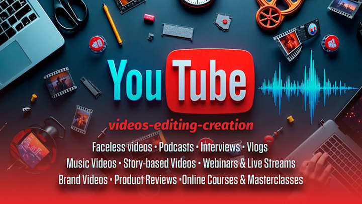 Cover image for YouTube Video Creation & Editing for Your Channel