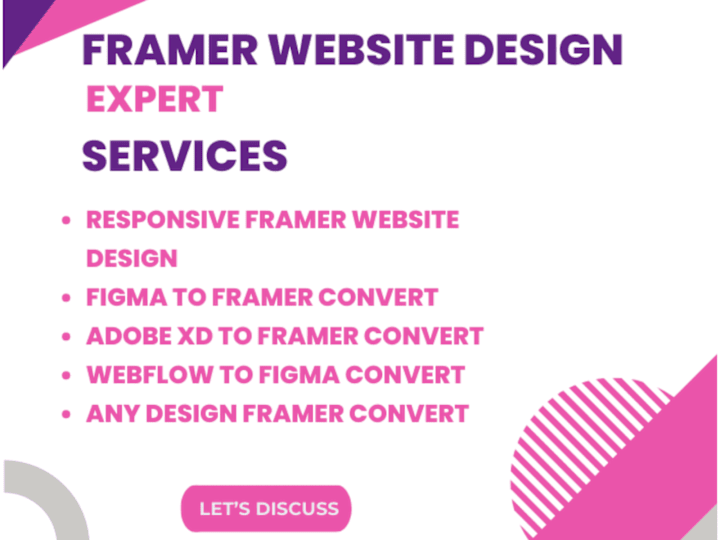 Cover image for Professional; and animated framer website