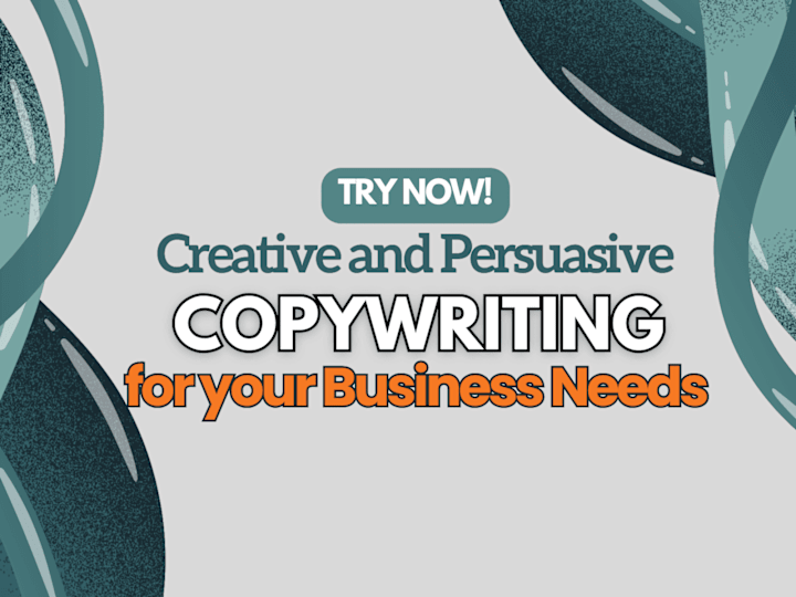 Cover image for Creative and Persuasive Copywriting for your Business Needs