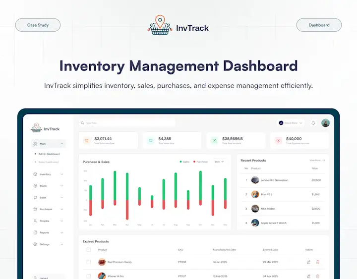 Cover image for InvTrack - Inventory Management System