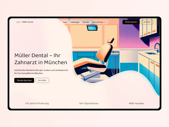 Cover image for Müller Dental – Website Design & SEO Strategy