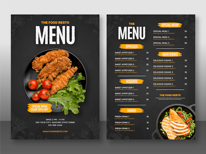 Cover image for Menu Card & Flyer Design