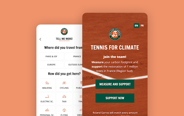 Cover image for Climate app for Roland Garros★★★★★