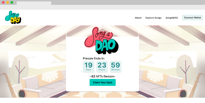 Cover image for Songaday website redesign